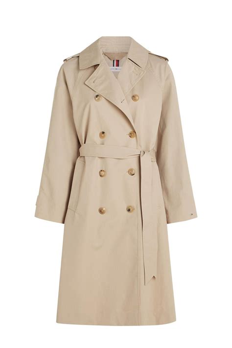 Trenchcoat Beige katoen 